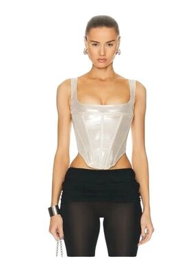NWT Miaou Campbell Corset in Metallic Size 2XL